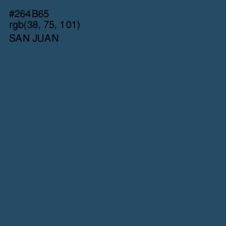 #264B65 - San Juan Color Image